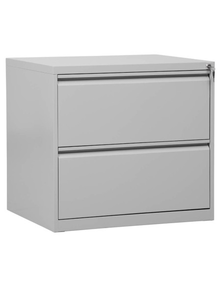 Wolfstahl Hängeregistraturschrank doppelbahnig 2 Schubladen 70 x 62 x 70 cm