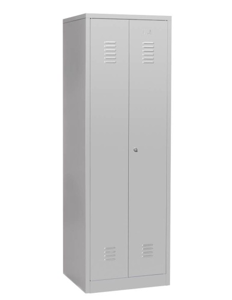 Wolfstahl Putzmittelschrank Stahl abschliessbar 60 x 50 x 180 cm