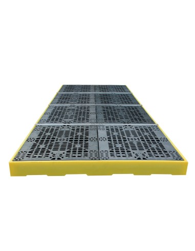 Flachprofil-Auffangboden für 4 Fässer 300L