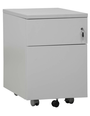 Wolfstahl Rollcontainer Stahl 2 Auszüge abschliessbar 40 x 60 x 62 cm