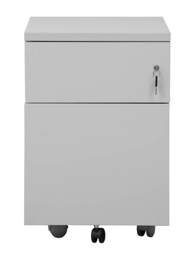 Wolfstahl Rollcontainer Stahl 2 Auszüge abschliessbar 40 x 60 x 62 cm