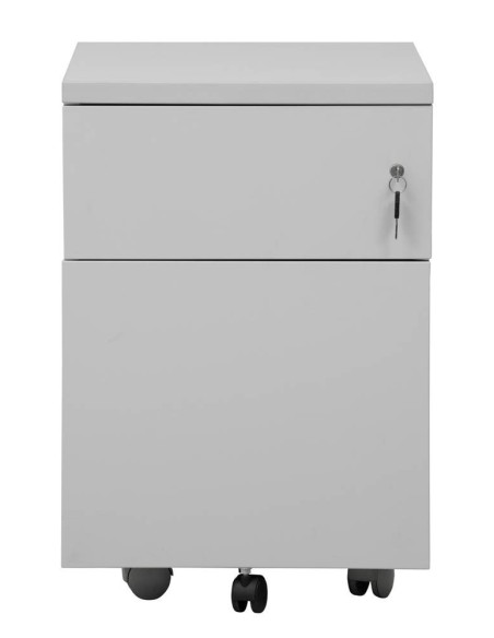 Wolfstahl Rollcontainer Stahl 2 Auszüge abschliessbar 40 x 60 x 62 cm