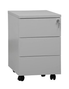 Wolfstahl Rollcontainer Stahl 3 Auszüge abschliessbar 40 x 60 x 62 cm 2