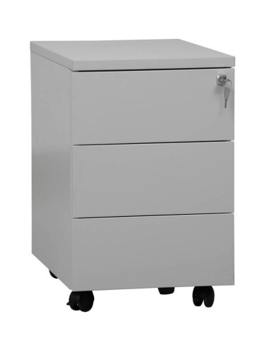 Wolfstahl Rollcontainer Stahl 3 Auszüge abschliessbar 40 x 60 x 62 cm