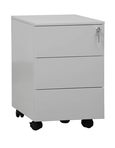 Wolfstahl Rollcontainer Stahl 3 Auszüge abschliessbar 40 x 60 x 61 cm