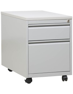 Wolfstahl Rollcontainer Stahl 2 Auszüge abschliessbar 46 x 79 x 62 cm 2