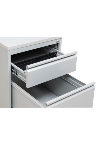 Wolfstahl Rollcontainer Stahl 2 Auszüge abschliessbar 46 x 79 x 62 cm