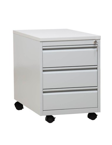 Wolfstahl Rollcontainer Stahl 3 Auszüge abschliessbar 46 x 79 x 62 cm