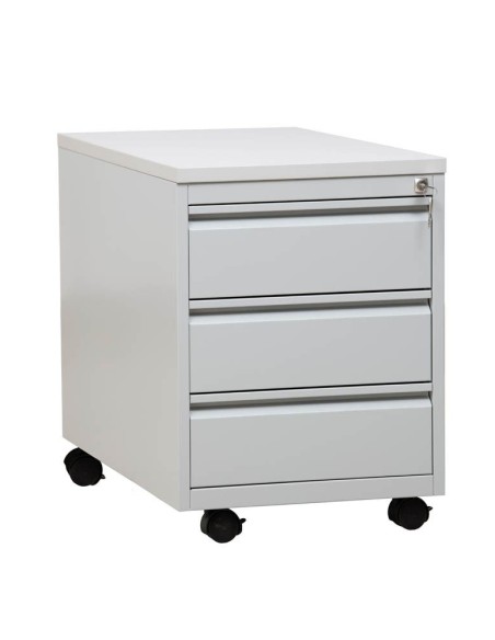 Wolfstahl Rollcontainer Stahl 3 Auszüge abschliessbar 46 x 79 x 62 cm