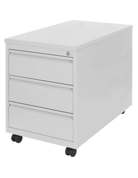 Wolfstahl Rollcontainer Stahl 3 Auszüge abschliessbar 46 x 79 x 62 cm