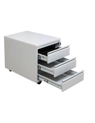 Wolfstahl Rollcontainer Stahl 3 Auszüge abschliessbar 46 x 79 x 62 cm