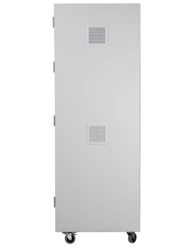 Wolfstahl PC-Schrank stahl, abschliessbar, 68x60x170cm lichtgrau - verkehrsweiss