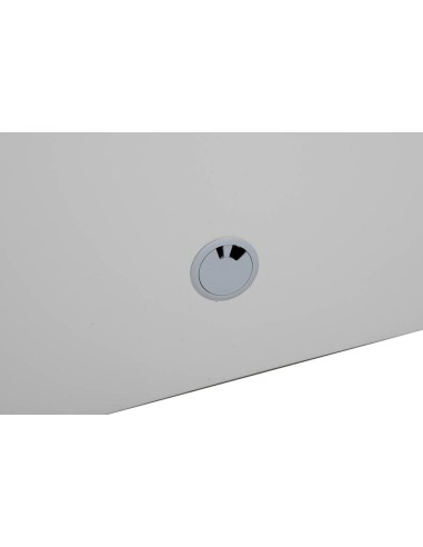 Wolfstahl PC-Schrank stahl, abschliessbar, 68x60x170cm lichtgrau - verkehrsweiss