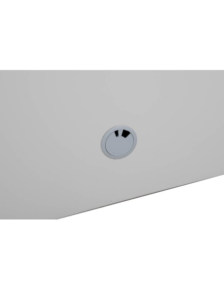 Wolfstahl PC-Schrank stahl, abschliessbar, 68x60x170cm lichtgrau - verkehrsweiss