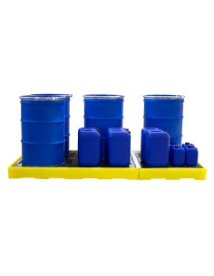 Flachprofil-Auffangboden für 6 Fässer 340L