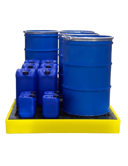 Flachprofil-Auffangboden für 6 Fässer 340L