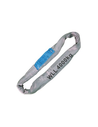 Rundschlingen Einfachmantel – 4000kg Tragkraft – grau – 1 bis 6 meter