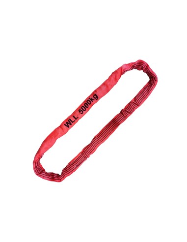 Rundschlingen Einfachmantel – 5000kg Tragkraft – rot – 1 bis 6 meter