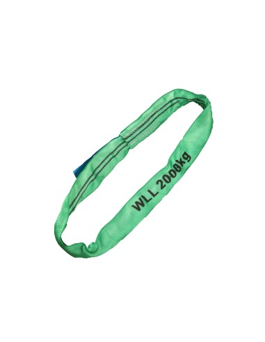 Rundschlingen Doppelmantel – 2000kg Tragkraft – grün – 1 bis 6 meter