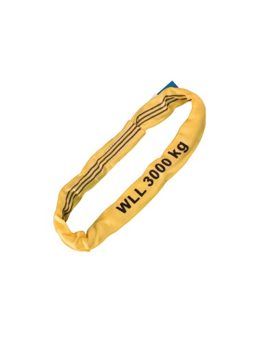 Rundschlingen Doppelmantel – 3000kg Tragkraft – gelb – 1 bis 6 meter