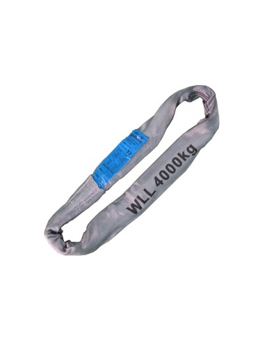 Rundschlingen Doppelmantel – 4000kg Tragkraft – grau – 1 bis 6 meter
