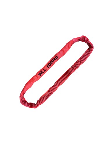 Rundschlingen Doppelmantel – 5000kg Tragkraft – rot – 1 bis 6 meter