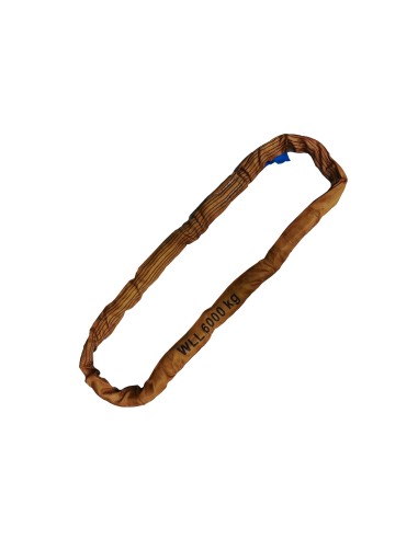 Rundschlingen Doppelmantel – 6000kg Tragkraft – braun – 1 bis 6 meter