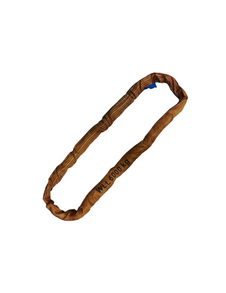 Rundschlingen Doppelmantel – 6000kg Tragkraft – braun – 1 bis 6 meter