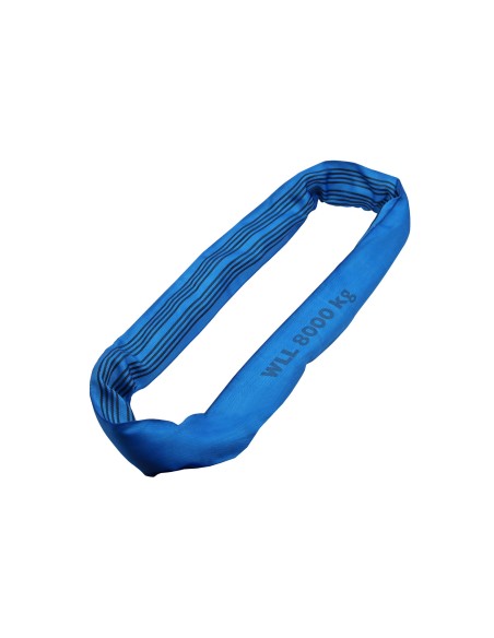 Rundschlingen Doppelmantel – 8000kg Tragkraft – blau – 1 bis 6 meter