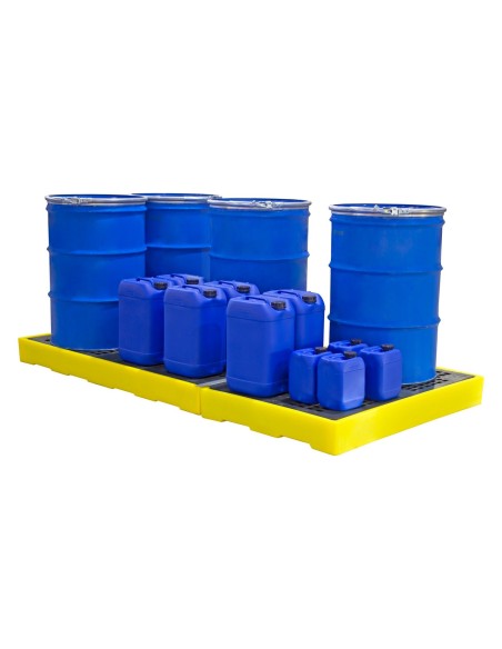 Flachprofil-Auffangboden für 6 Fässer 340L