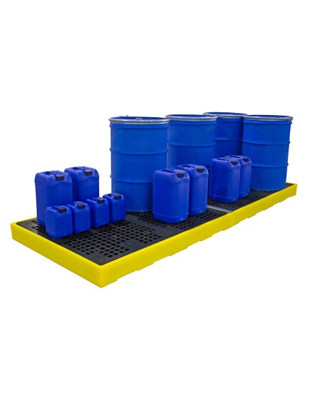 Flachprofil-Auffangboden für 8 Fässer 600L