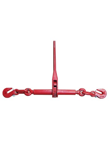 Zurrkette 10 mm – 1-teilig – LC 6300 daN – Güteklasse 8 – mit Ratschenlastspanner & Sicherungshaken