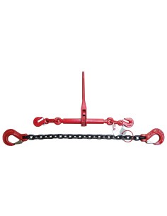 Zurrkette 6 mm – 2-teilig – LC 2200 daN – Güteklasse 8 – mit Ratschenlastspanner & Sicherungshaken