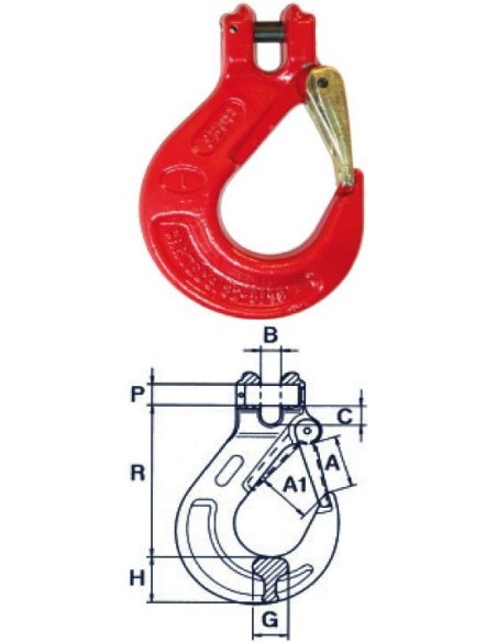 Kettengehänge 3-Strang – 11'200 kg – Nenndicke 13mm – Güteklasse 8 – mit Gabelkopfhaken & Schmiedefalle