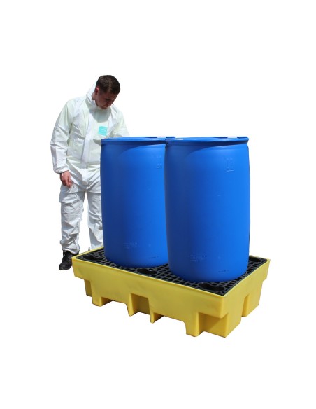 Auffangpalette für 2 Fässer 240L