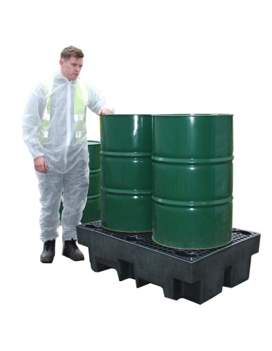 Recycling-Auffangpalette für 2 Fässer 240L