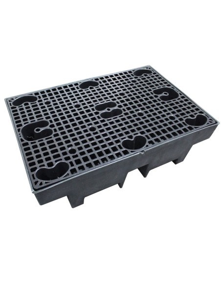 Recycling-Auffangpalette für 2 Fässer 240L