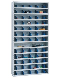 Wolfstahl Sichtlagerschrank (Magazinschrank) lichtgrau 100 x 30 x 198 cm