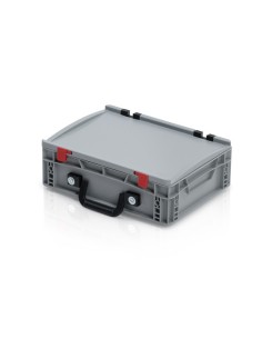 Eurobehälter mit Deckel mit 2 Koffergriffe an der langen Seite 2