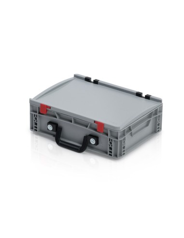 Eurobehälter mit Deckel mit 2 Koffergriffe an der langen Seite