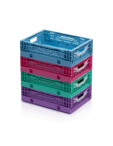 Faltbare Behälter Farbig perforiert 40 x 30 x 12 cm