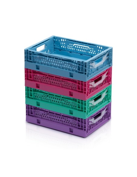 Faltbare Behälter Farbig perforiert 40 x 30 x 12 cm