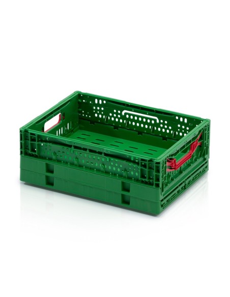 Faltbarer Behälter perforiert Grün