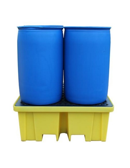 Große Auffangpalette für 4 Fässer 440L