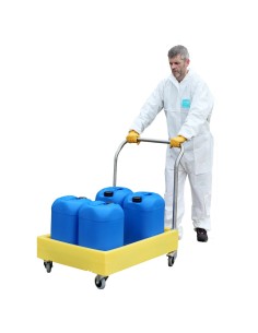 Kleinbehälterwagen mit 100L Auffangwanne