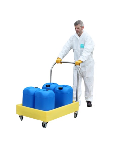 Kleinbehälterwagen mit 100L Auffangwanne