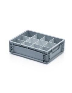 Trennwand für Eurobehälter - kurz - Weiss