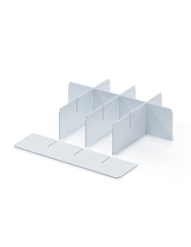 Trennwand für Eurobehälter - lang - Weiss