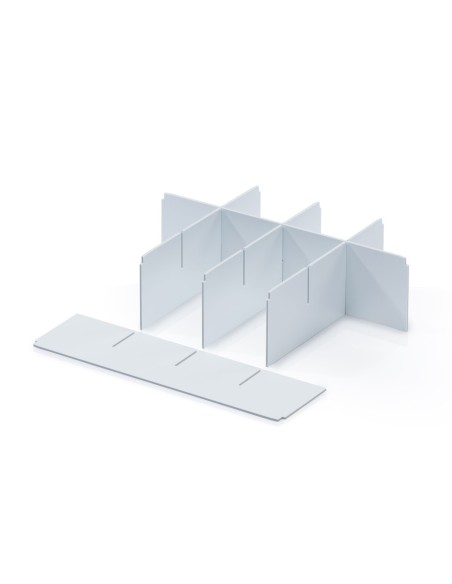 Trennwand für Eurobehälter - lang - Weiss