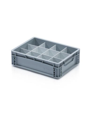 Trennwand für Eurobehälter - lang - Weiss